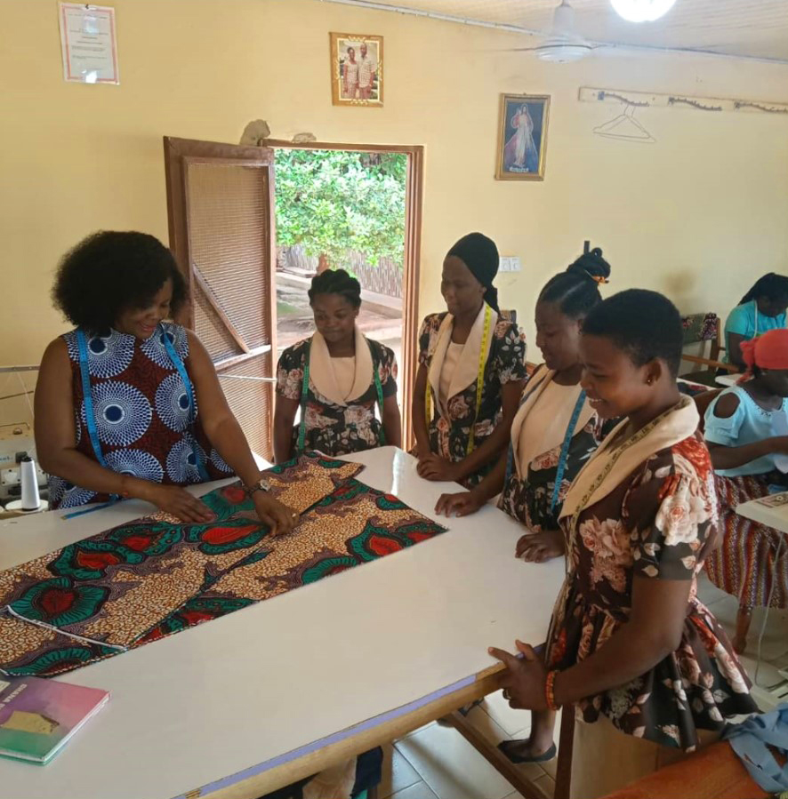 Skills development training in dress making at Tamale